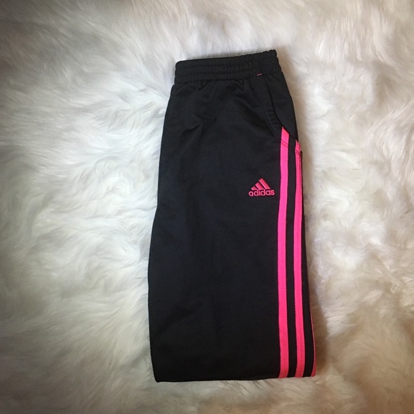 adidas Pants - Pink striped adidas pants 💗